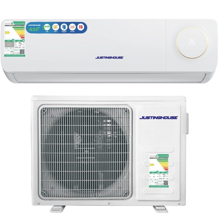 JUSTINGHOUSE مكيف هواء سبليت – 12300 وحدة BTU – تبريد فقط – R410 – موديل JUSSP12C – أبيض - Image 3