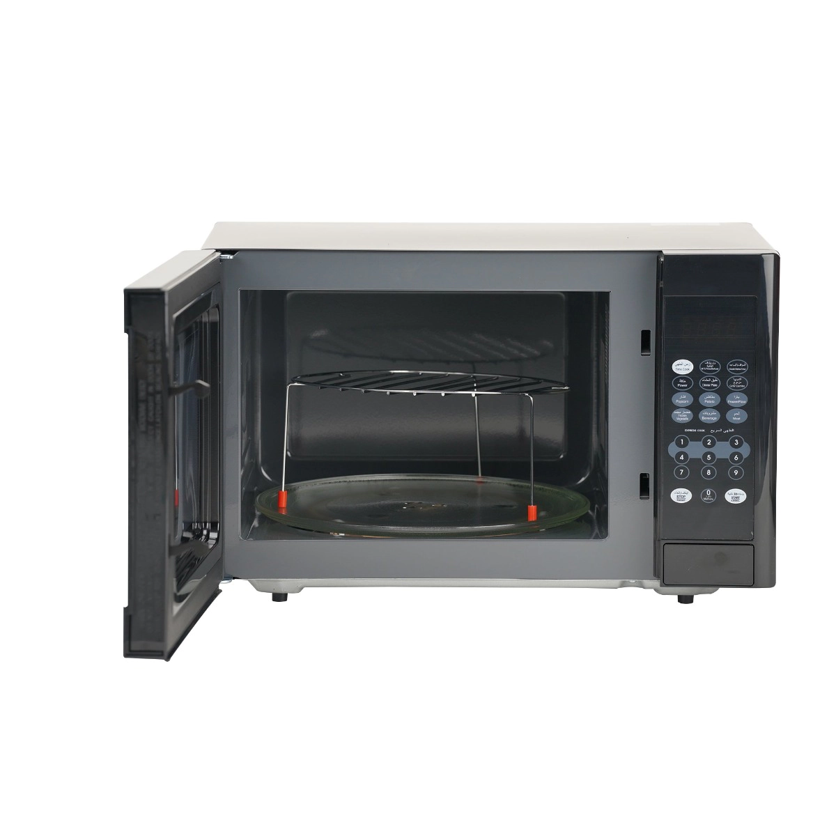 ميكروويف هام, سعة 30 لتر, مع شواية, 900 واط, لون أسود, تصميم عصري, ضمان سنتين | HAAM MODEL NO: HM30BGMW20 - Image 3