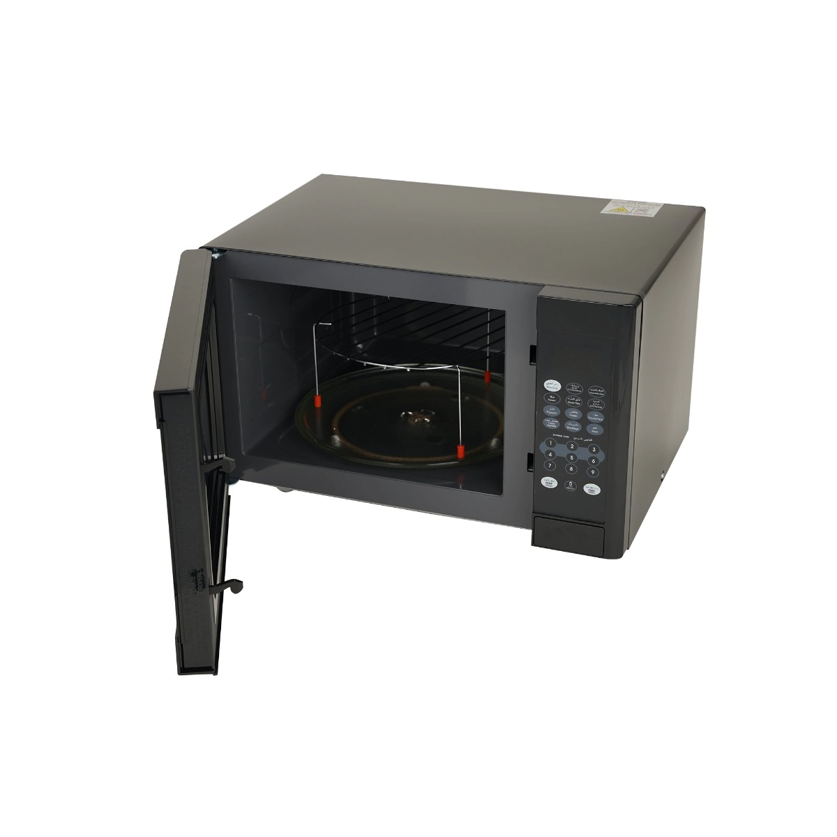 ميكروويف هام, سعة 30 لتر, مع شواية, 900 واط, لون أسود, تصميم عصري, ضمان سنتين | HAAM MODEL NO: HM30BGMW20 - Image 2