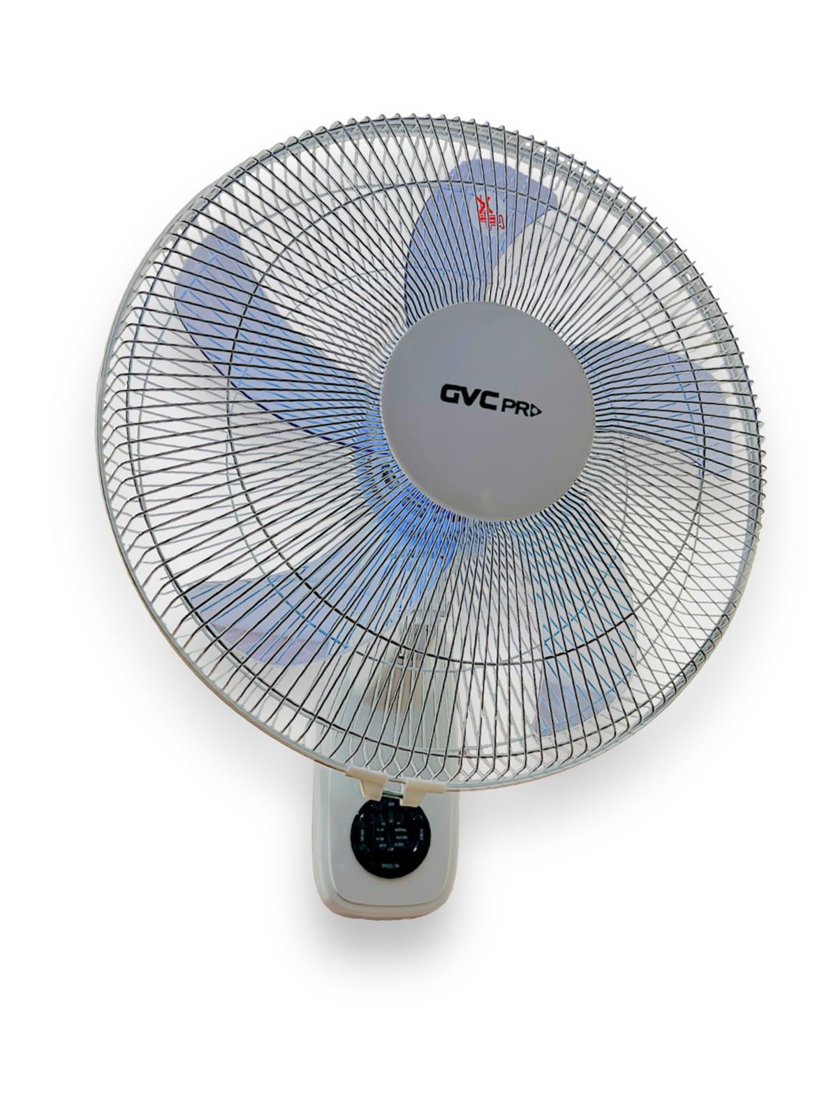 مروحة حائط جي في سي برو, 3 سرعات, مع ريموت, 60 واط, أبيض,صنع في الصين | GVC PRO MODEL NO: GVCW7400