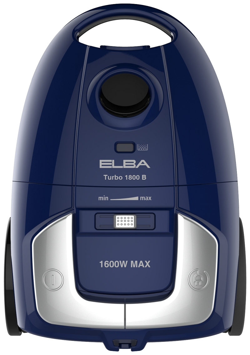مكنسة كهربائيةبكيس, قدرة 1800 واط, سعة 6 لتر,أزرق | ELBA MODEL NO: TURBO 1800W