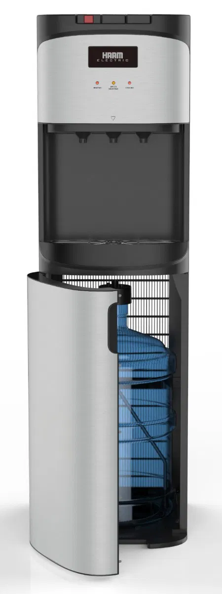 برادة مياه بتحميل سفلي من هام, 3 وظائف (ساخن, بارد ,عادي)تصميم فولاذي-أسود | HAAM MODEL NO: HM-DW90-M24 - Image 4