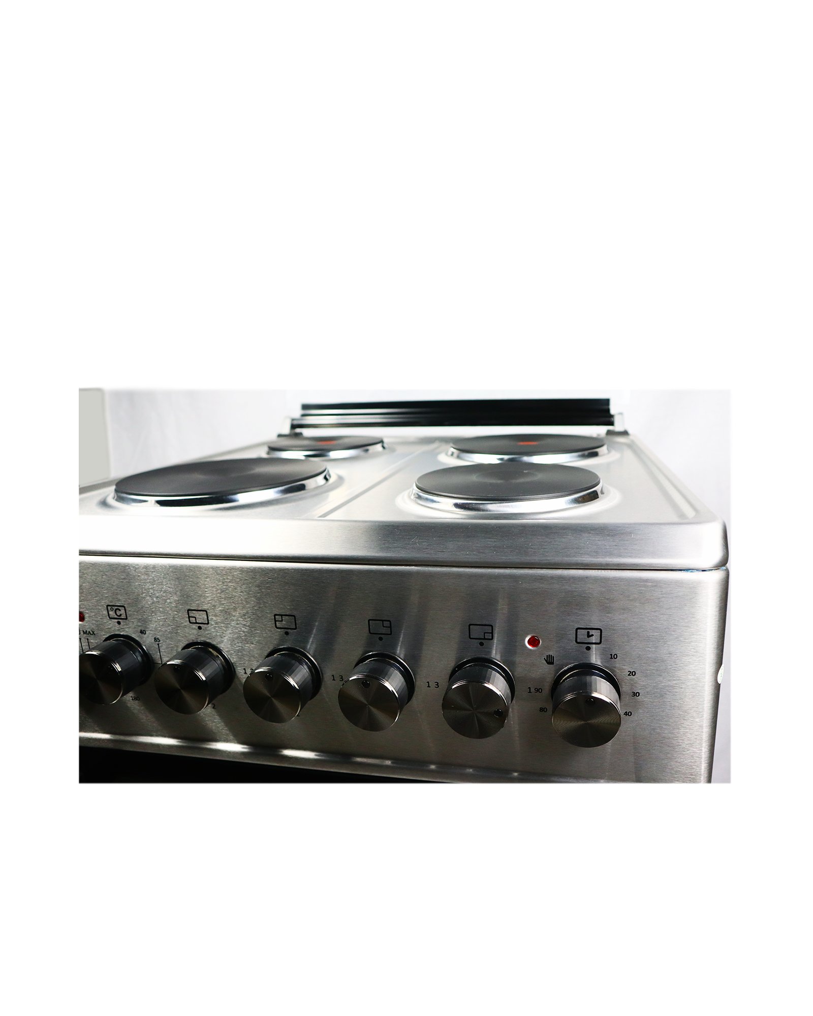 فرن **جرين إلكتريك** 4 عيون (سطح كهربائي) المقاس: 60 × 60 سم مصنوع من الستانلس ستيل نظام أمان كامل صناعة تركيا - الصورة 4