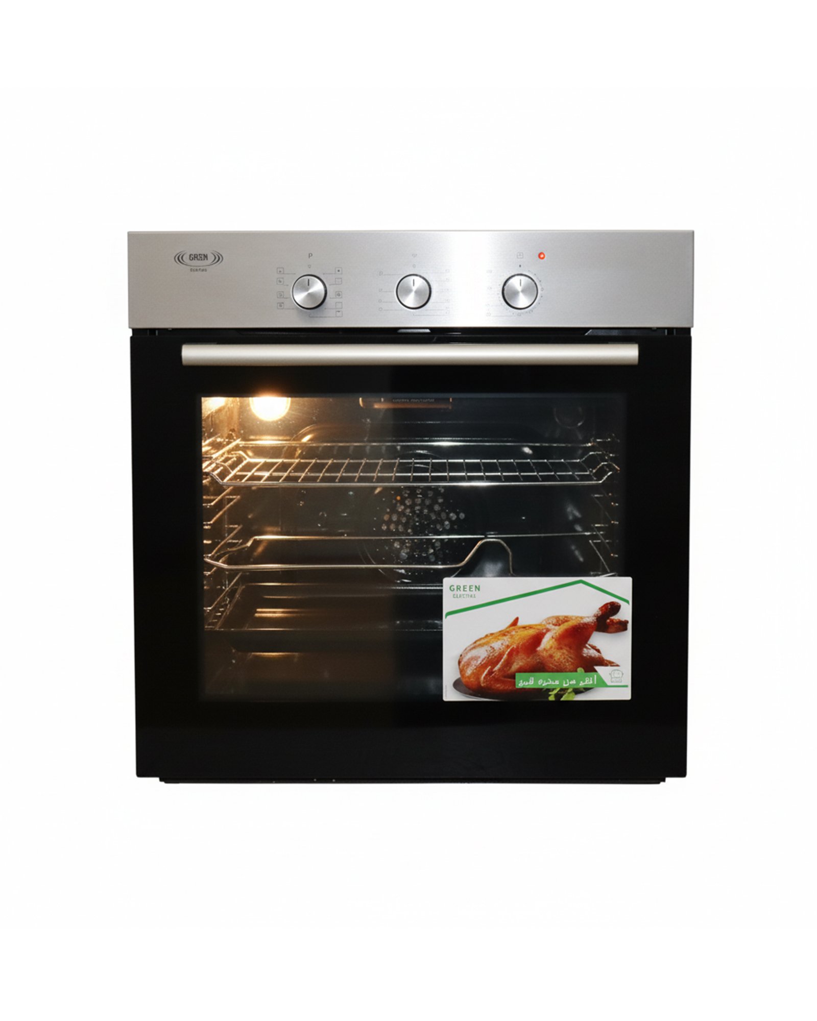 فرن كهربائي مدمج من جرين الكتريك ، مقاس 60 سم، مصنوع من الستانلس ستيل، بنظام أمان كامل، صنع في تركيا. - الصورة 3