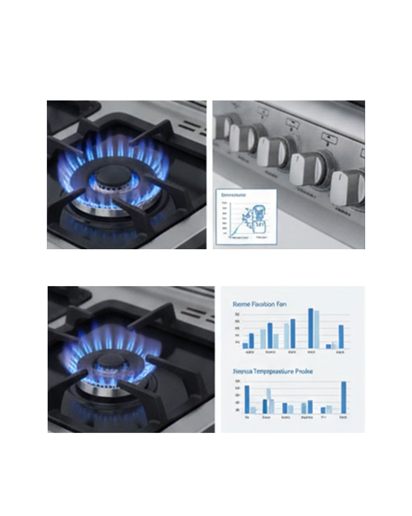 فرن غاز قائم من ماركة رويال جس ، بخمسة شعلات، مصنوع من الستانلس ستيل (CAST)، مقاس 90×60 سم، مع نظام أمان كامل، صنع في مصر. - الصورة 7