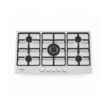 سطح غاز مدمج 5 شعلات ستانلس ستيل من جرين إلكتريك – 90×60 سم