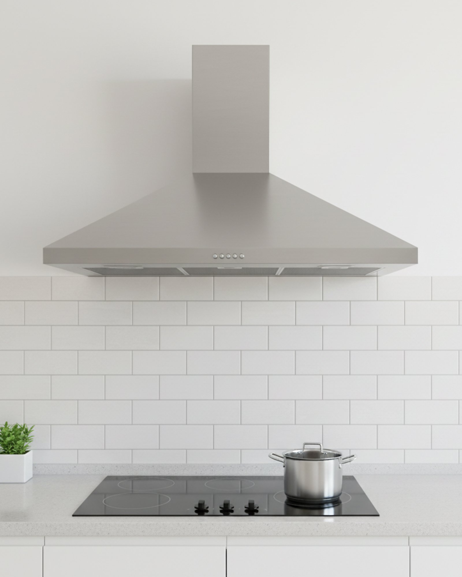 جرين إلكتريك – شفاط مطبخ هرمي، ستانلس ستيل، تصميم عصري وقوي، مناسب للمطابخ الحديثة، كفاءة عالية في شفط الروائح والدخان - الصورة 4